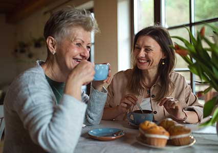 Arthritis carer with client